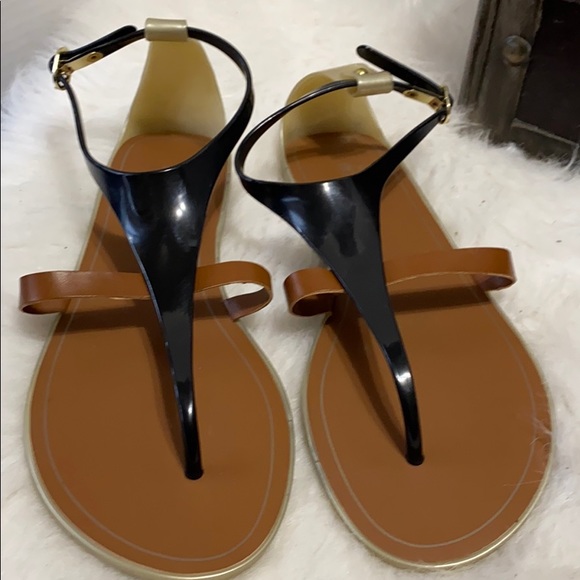 Bcbg Generation Caper Jelly Black / Brown Sandal - Picture 5 of 7